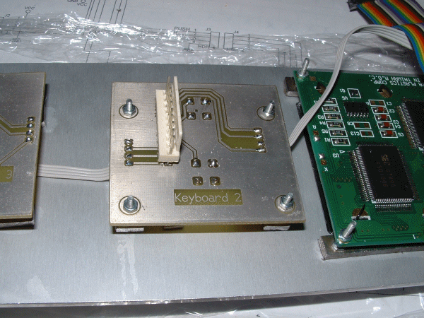 PCB with enter and menu key